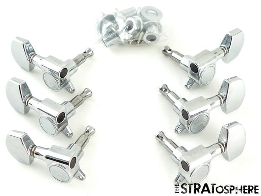 6 LEFTY PRS SE Custom 24 TUNERS TUNING PEGS, PRS Designed Guitar Part Nickel!