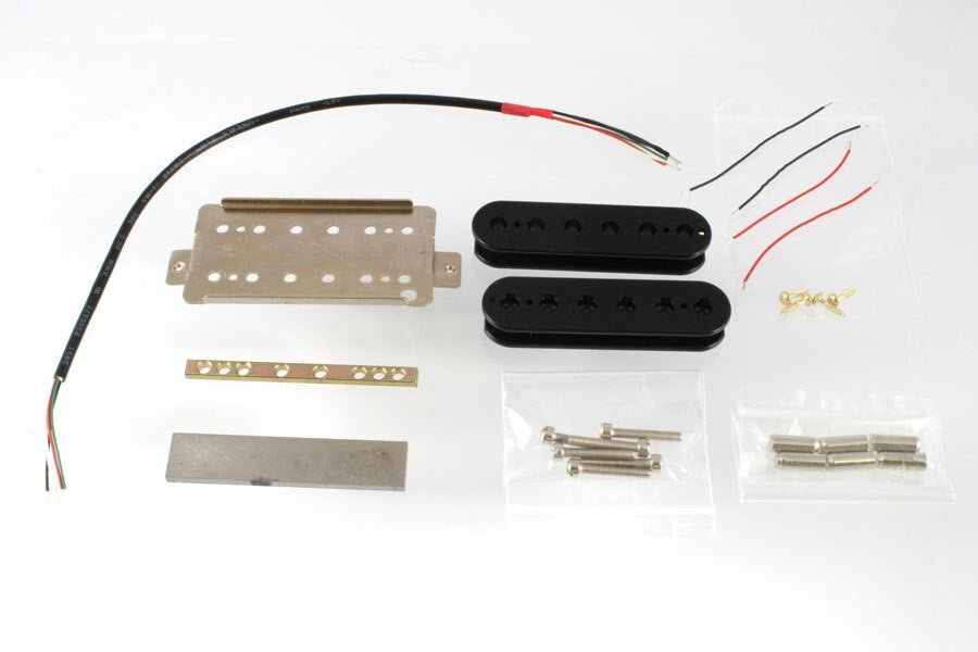 NEW Neck Humbucker PICKUP KIT for Gibson & Fender Guitar Black PU-6981-000