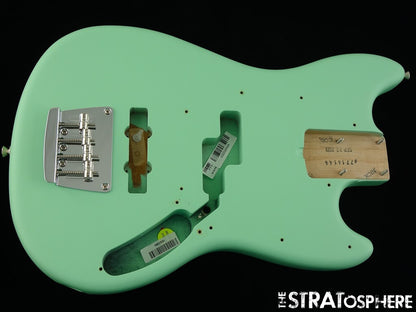 Fender American Performer Mustang Bass BODY + HARDWARE USA Satin Surf Green