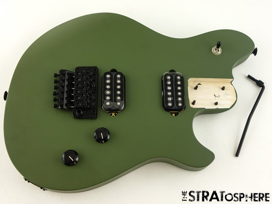 EVH Wolfgang Standard LOADED BODY, HH Floyd Rose Guitar Matte Army Drab