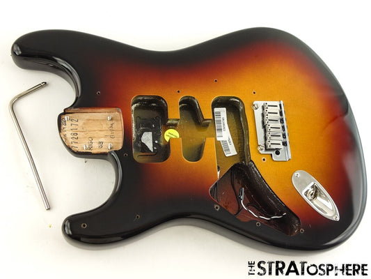 LEFTY Fender American Ultra II Stratocaster Strat BODY w/ HARDWARE Ultraburst