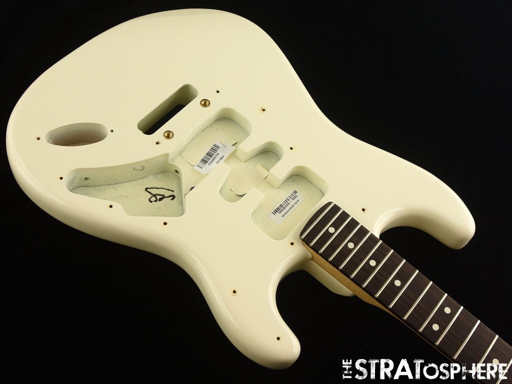 Fender American Jeff Beck Stratocaster Strat BODY & NECK Guitar Olympic White