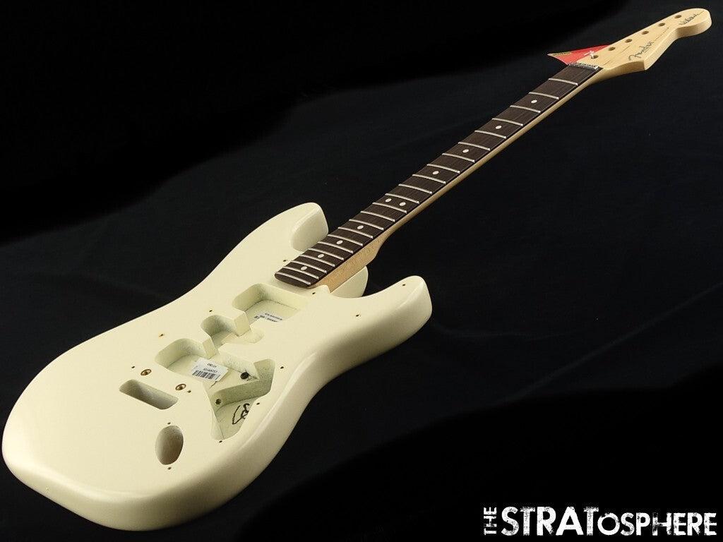 Fender American Jeff Beck Stratocaster Strat BODY & NECK Guitar Olympic White
