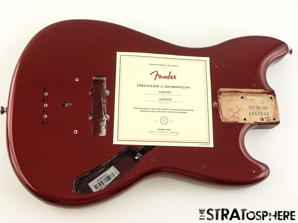 Fender American Performer Mustang Bass BODY, USA Parts Aubergine