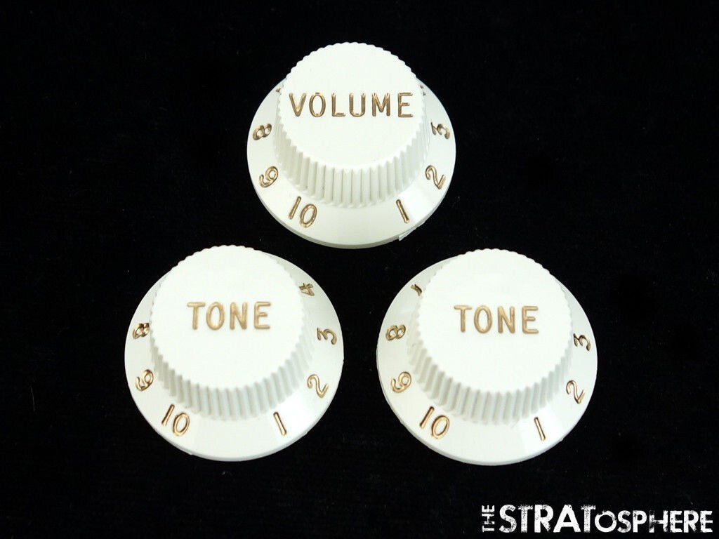 Fender Player Stratocaster Strat -GUITAR KNOBS / 1 Volume 2 Tone