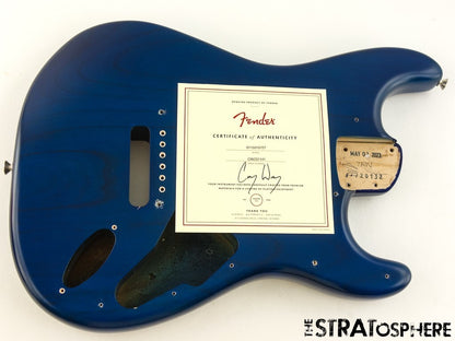 USA Fender Cory Wong Stratocaster Strat, BODY Lacquer Sapphire Blue Transparent