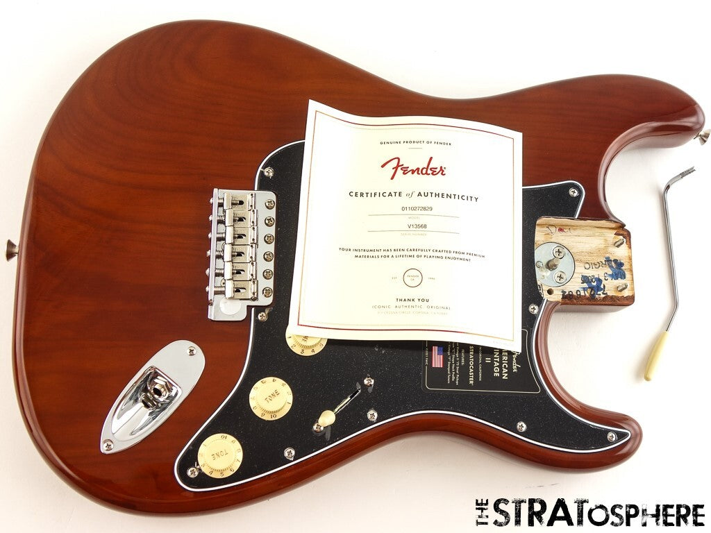 Fender AV II American Vintage 1973 Strat LOADED BODY, 73 Ash Mocha