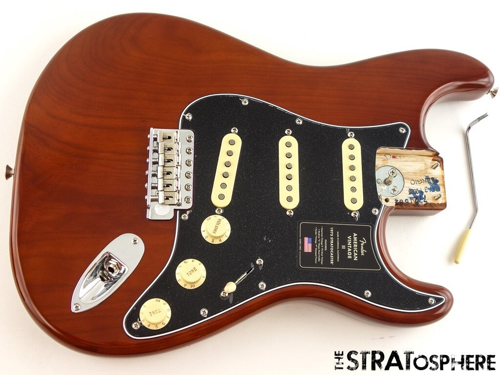 Fender AV II American Vintage 1973 Strat LOADED BODY, 73 Ash Mocha