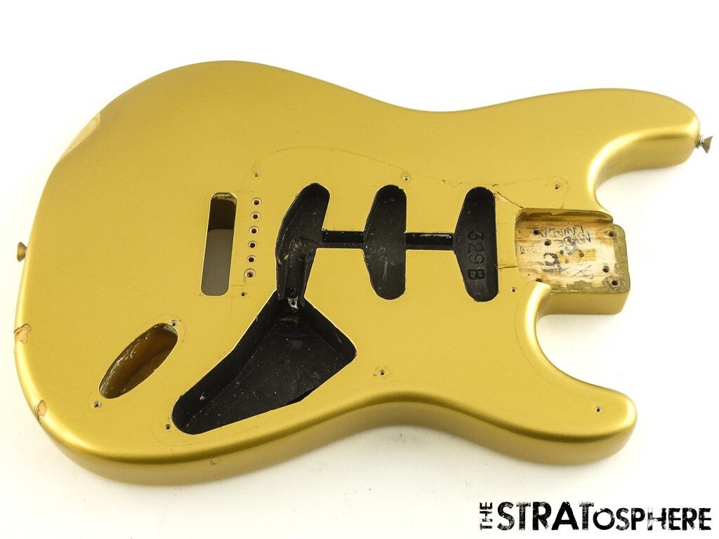 Fender Custom Shop 54 Strat BODY Relic Stratocaster Aztec Gold Guitar Parts