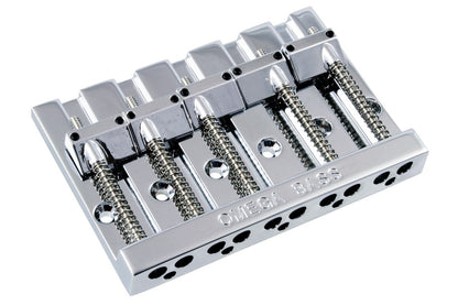 MINT Omega 5 STRING Badass Bass Style Bridge fr Fender P Jazz Chrome BB-3360-010