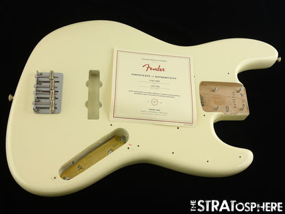 Fender AV II American Vintage 1966 Jazz J BASS BODY + HARDWARE 66 Olympic White