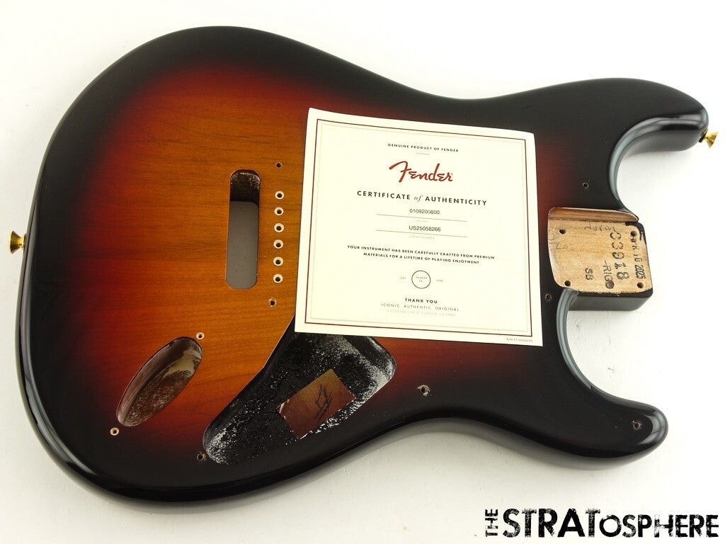 USA Fender SRV Stevie Ray Vaughan Stratocaster BODY, Sunburst 3ts