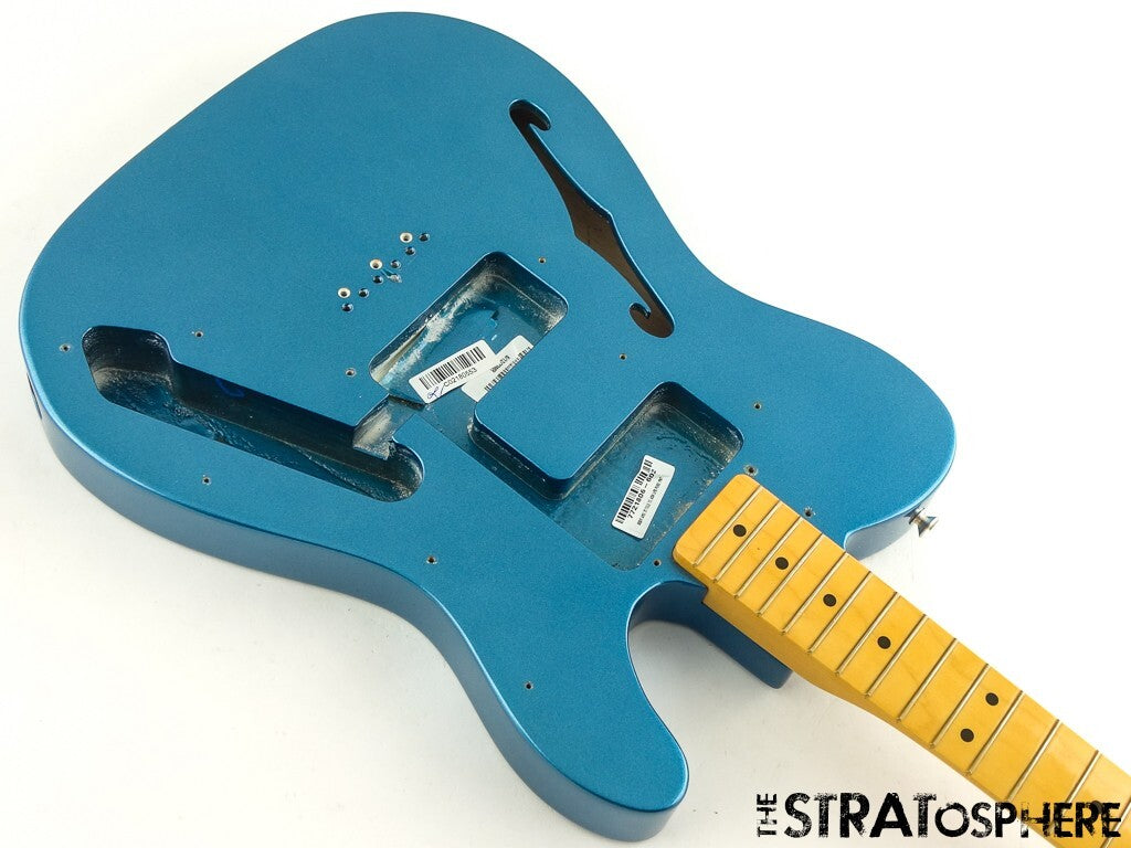 Fender AV II 1972 Tele Thinline BODY NECK Telecaster Semi-Hollow LPB Placid Blue
