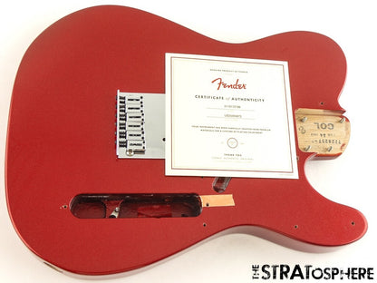 Fender American Ultra II Tele BODY + HARDWARE USA Telecaster Sinister Red.