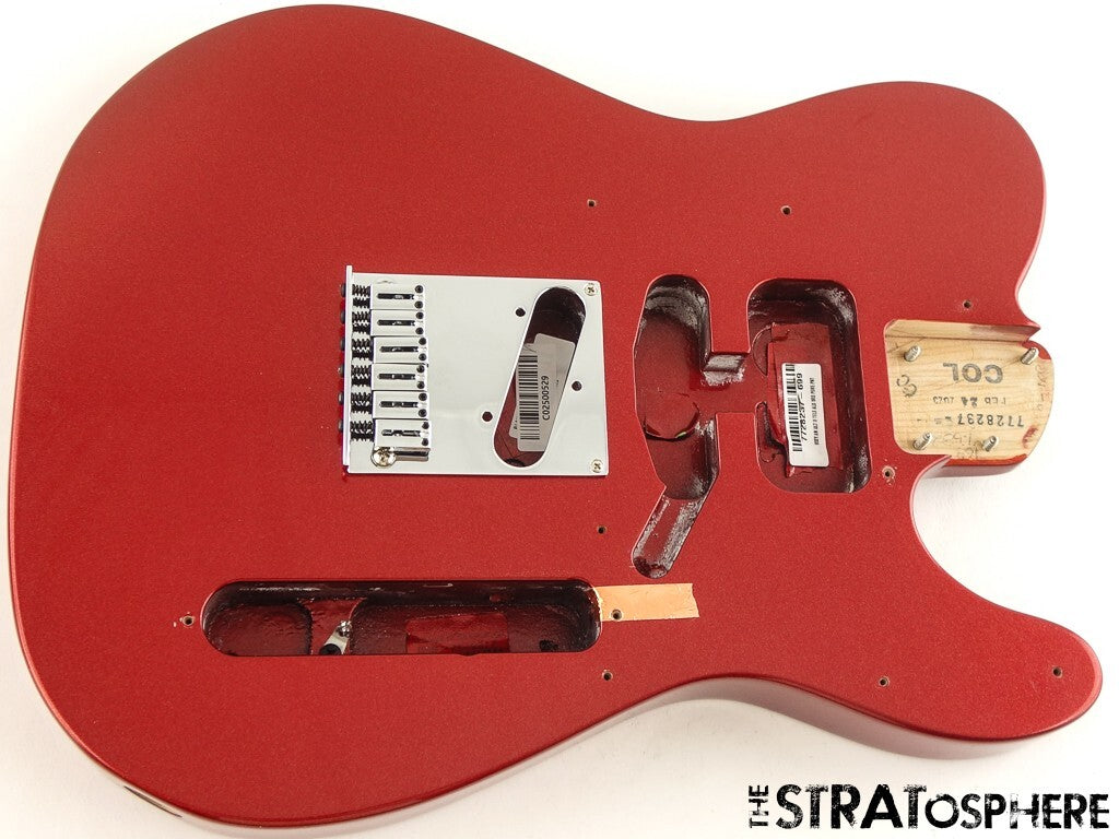 Fender American Ultra II Tele BODY + HARDWARE USA Telecaster Sinister Red.