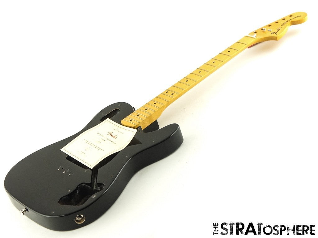 Fender AV II 1975 Tele Deluxe BODY + NECK, Telecaster Alder Maple Black