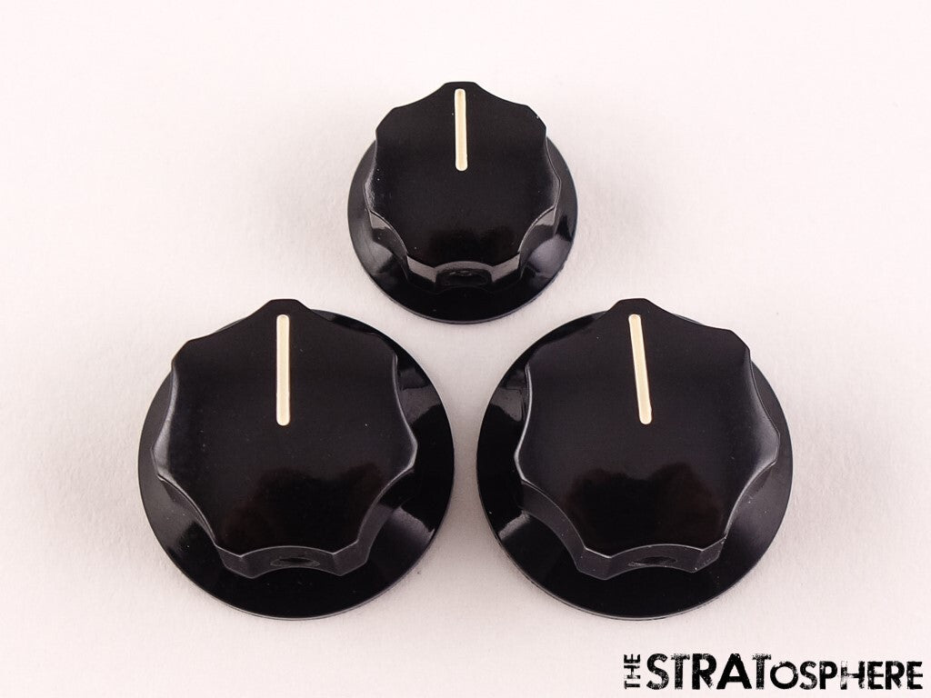 Fender American Performer Mustang Bass 3 GUITAR KNOBS Control Volume Tone.
