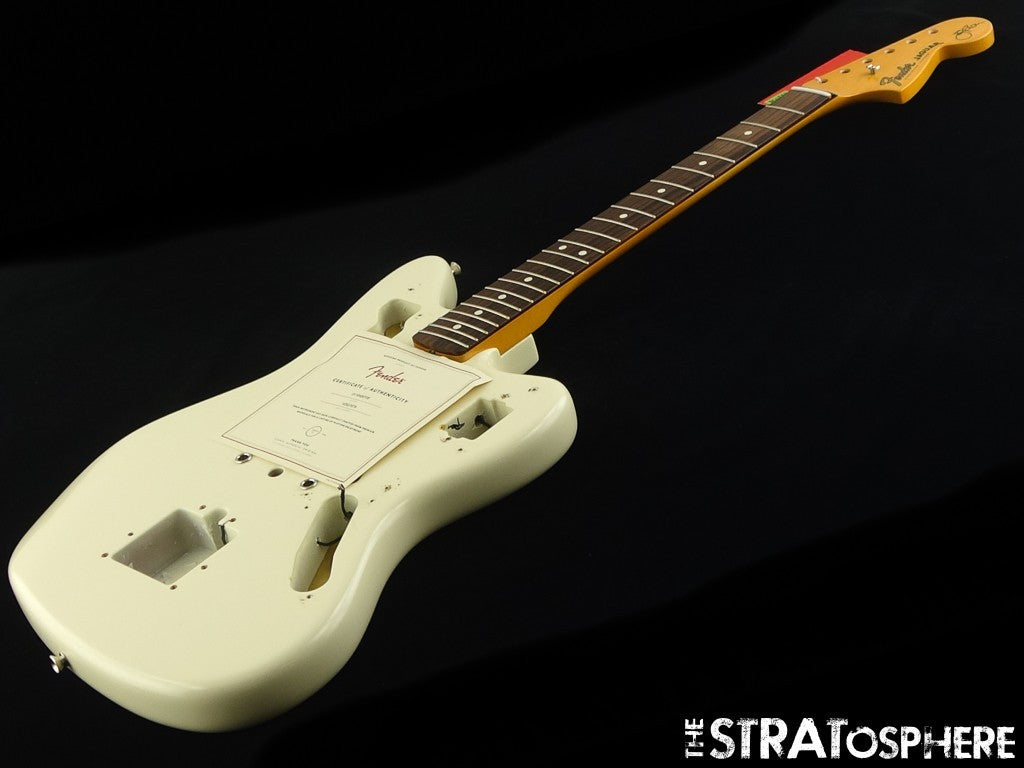 Fender American Johnny Marr Jaguar BODY & NECK Nitro Rosewood Olympic White