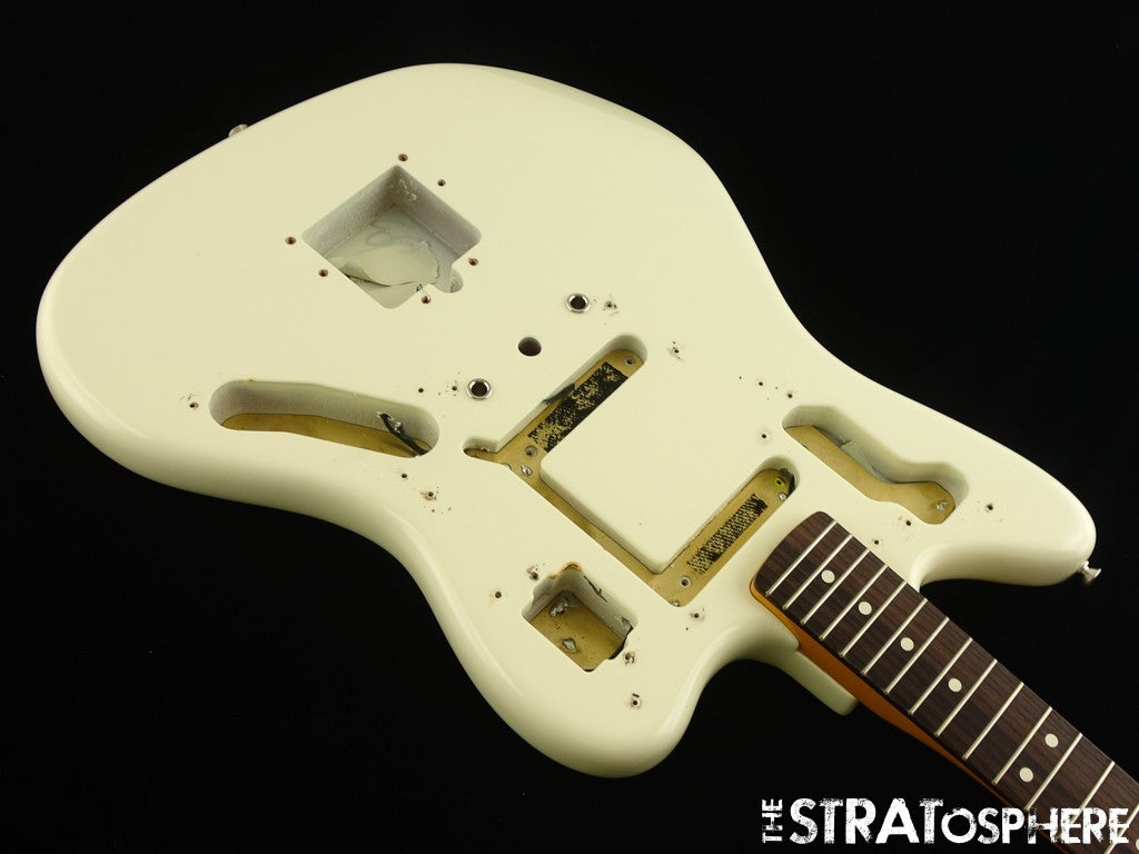 Fender American Johnny Marr Jaguar BODY & NECK Nitro Rosewood Olympic White