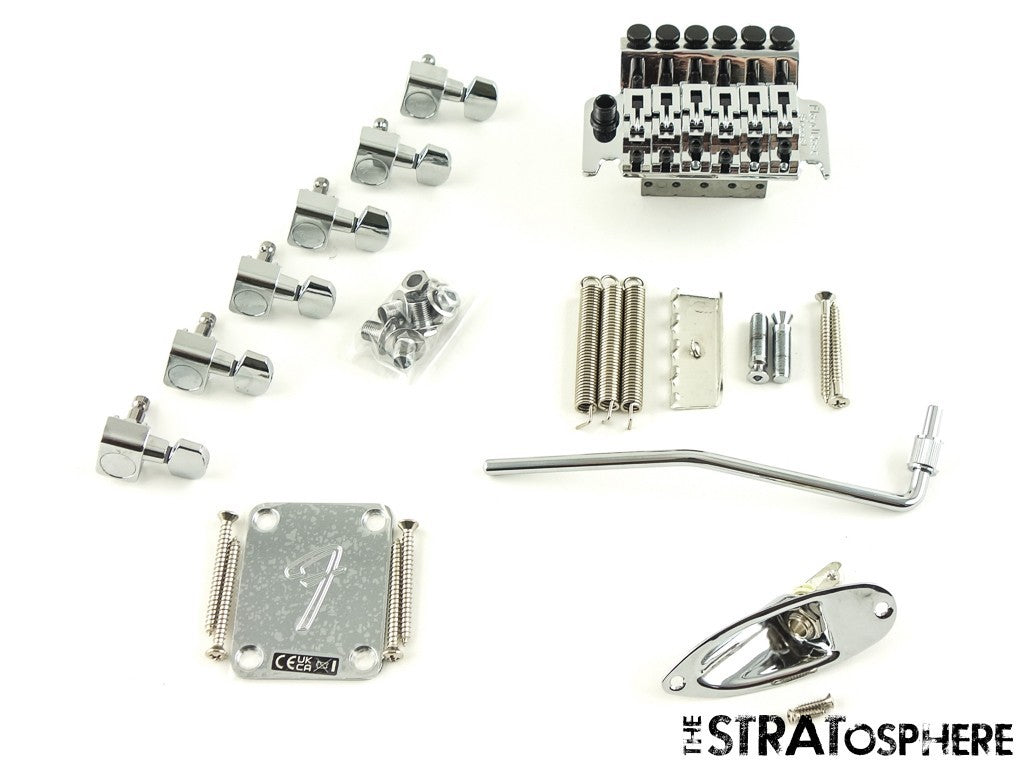 Fender Player II Modified Strat Floyd Rose CHROME HARDWARE SET, Tremolo Tuners