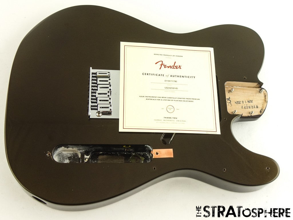 Fender American Ultra II Tele BODY + HARDWARE USA Telecaster Texas Tea