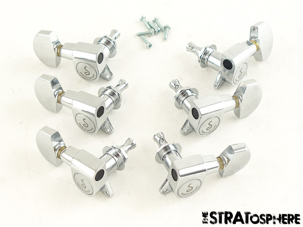 NEW Schaller M6 135C 3x3 3+3 Chrome TUNERS TUNING PEGS 18:1 SET LP SG
