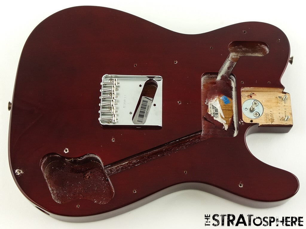 Fender AV II American Vintage Tele 1977 Custom BODY + HARDWARE 77 Wine