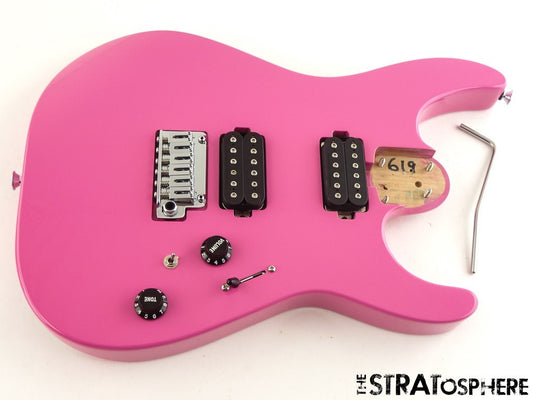 Charvel DK24 HH Pro Mod Dinky LOADED BODY Gotoh 510 Bubblegum Pink
