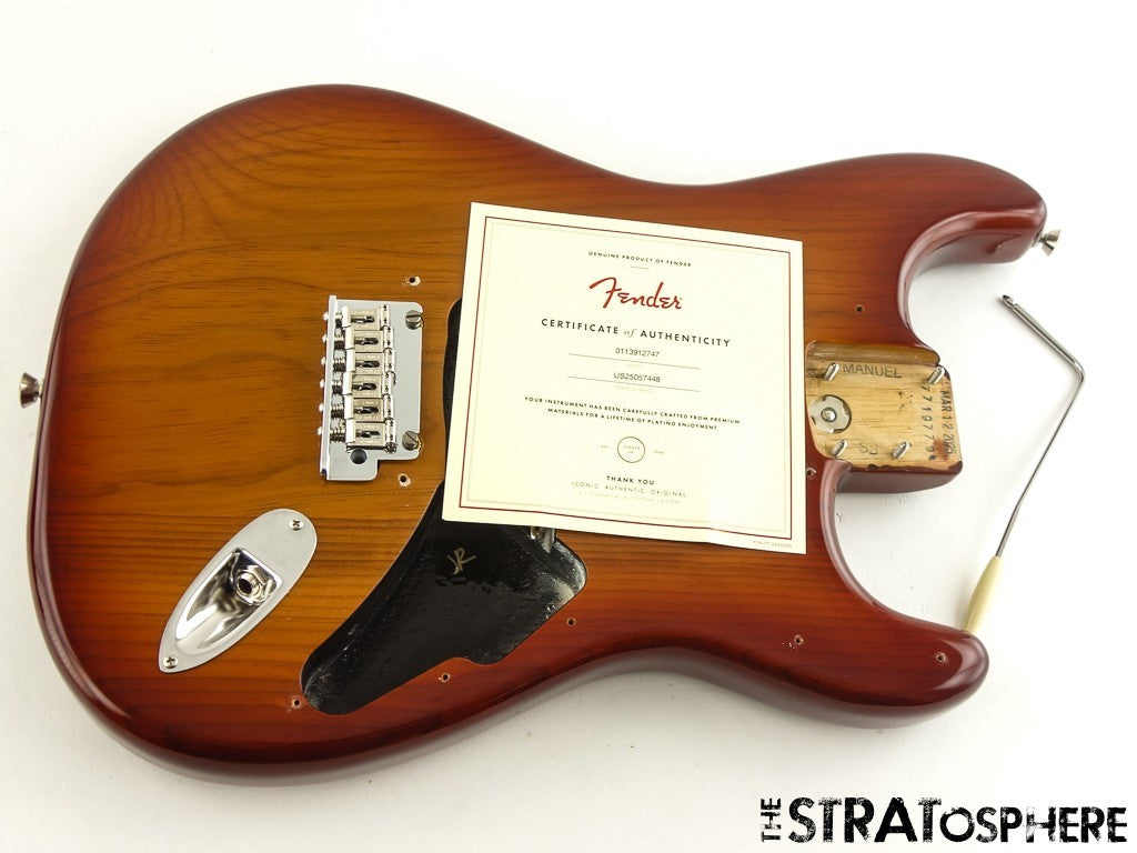 Fender American Professional II Stratocaster BODY w/ HARDWARE Strat Siennaburst