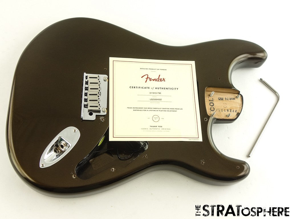 Fender American Ultra II Stratocaster Strat BODY & HARDWARE USA Texas Tea