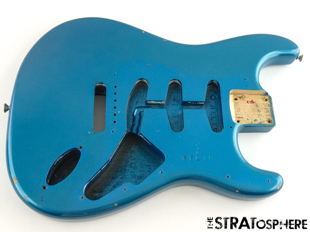 2015 Fender USA Custom Shop 1970 Relic Strat BODY Lake Placid Blue.