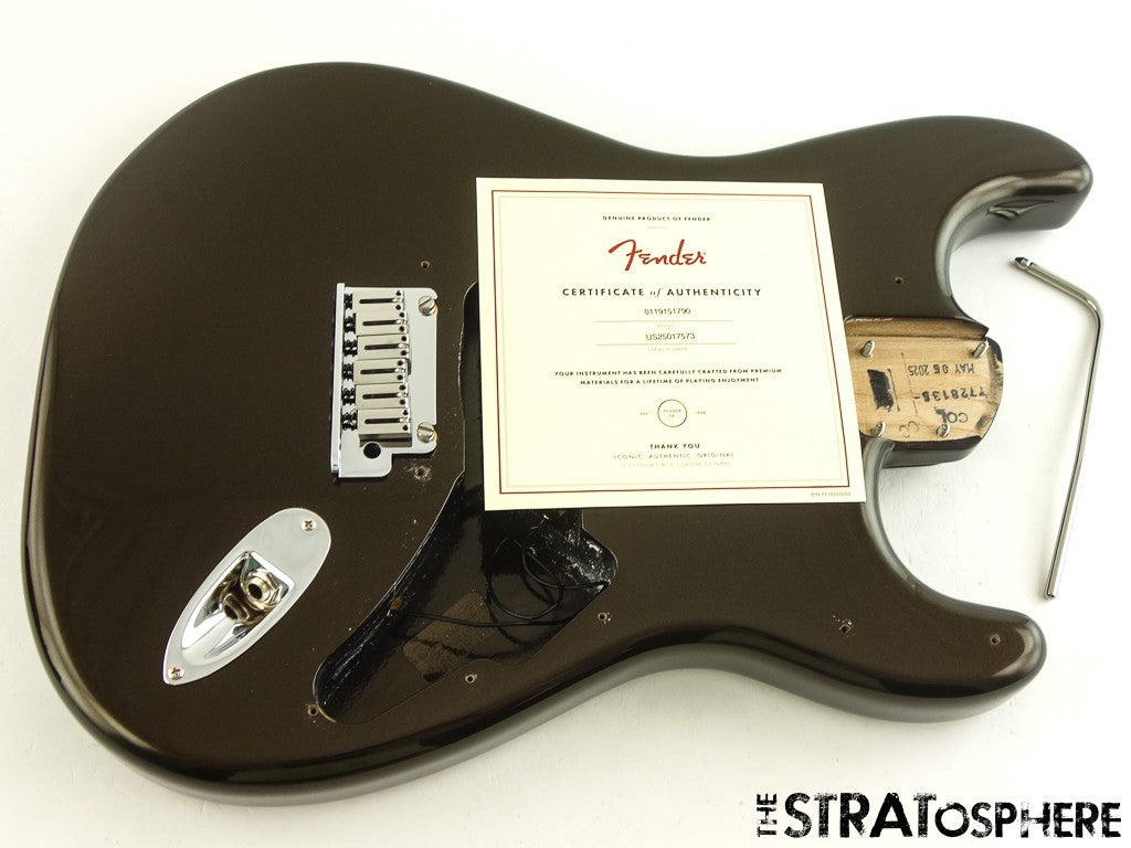 Fender American Ultra II Stratocaster Strat BODY & HARDWARE USA Texas Tea