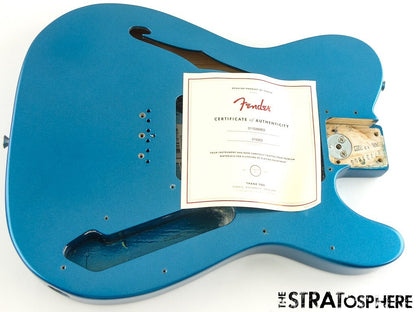 Fender AV II American Vintage 1972 Tele Thinline, Semi-Hollow Ash BODY, LPB Blue