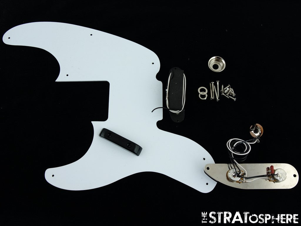 Fender Squier 50s Classic Vibe P Bass LOADED PICKGUARD + Screws, Precision White