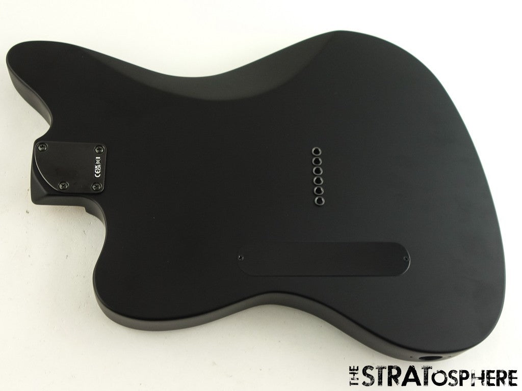 USA Fender JIM ROOT Jazzmaster Mahogany HH BODY + HARDWARE, American Flat Black