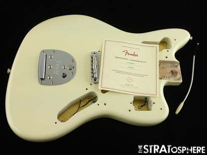 USA Fender Johnny Marr Jaguar BODY + HARDWARE, American Nitro Olympic White
