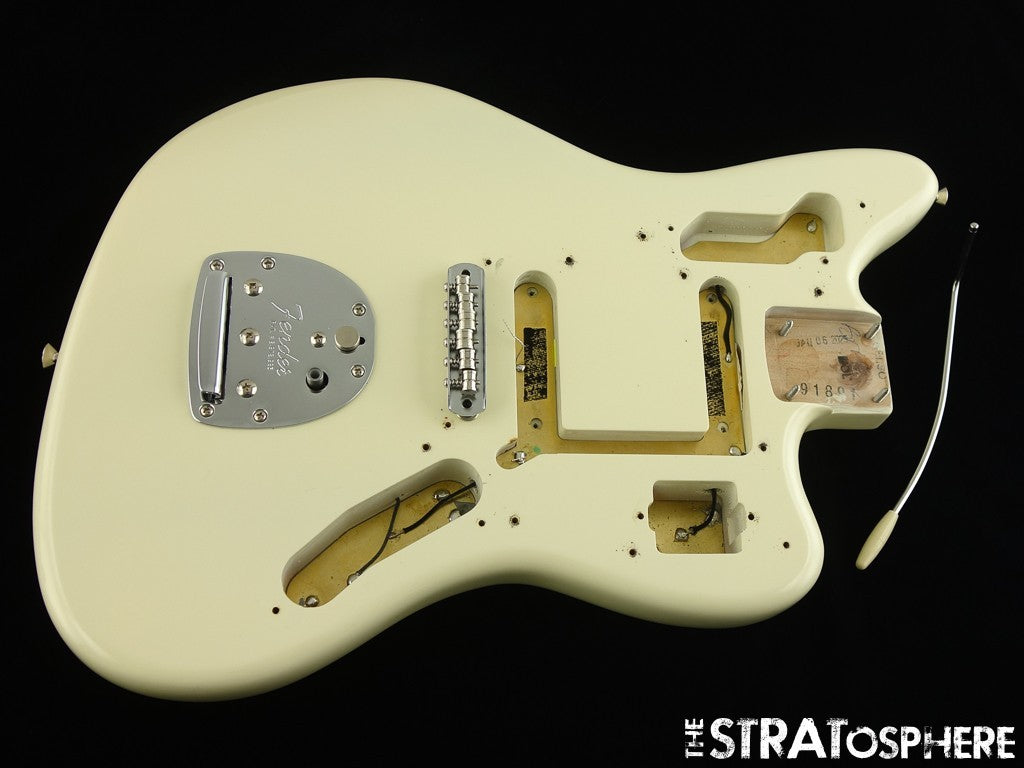 USA Fender Johnny Marr Jaguar BODY + HARDWARE, American Nitro Olympic White