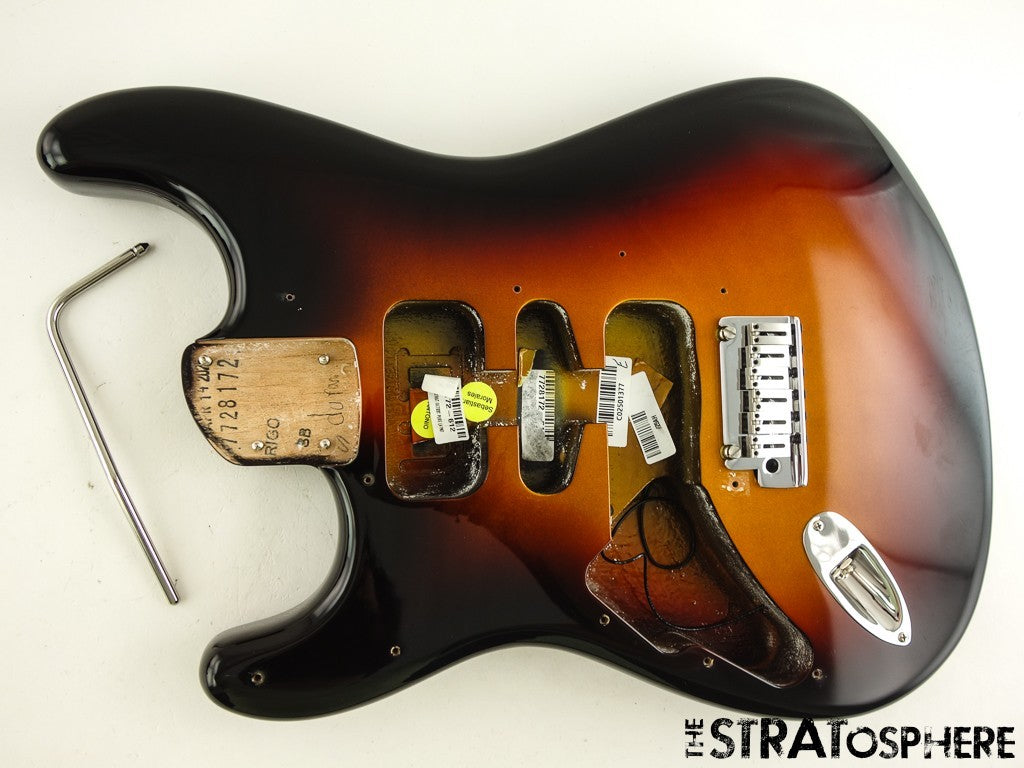 LEFTY Fender American Ultra II Stratocaster Strat, BODY + HARDWARE Ultraburst