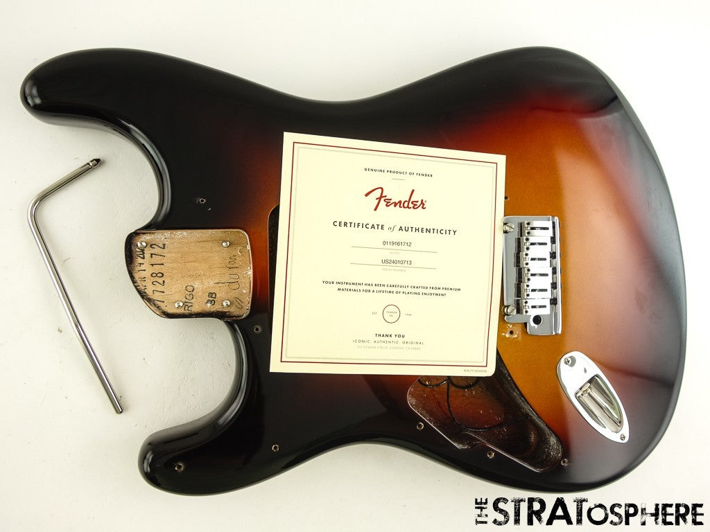 LEFTY Fender American Ultra II Stratocaster Strat, BODY + HARDWARE Ultraburst