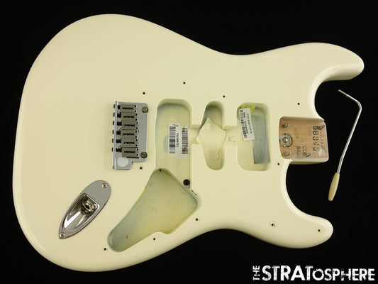 USA Fender Jeff Beck Strat BODY & HARDWARE Guitar Parts Olympic White